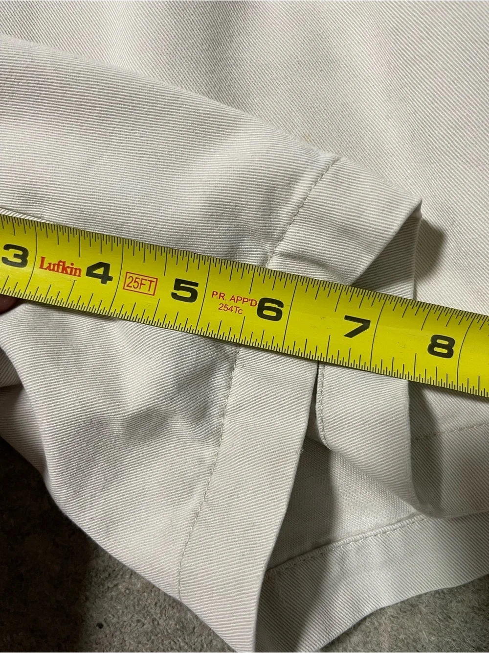 Mens Banana Republic Pleated Khaki Cotton Shorts